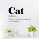 Vinyl Wall Art Decal - Cat Definition - - Trendy Positive Funny Quote Sticker For Home Pet Bedroom Living Room Coffee Shop Vet Office Decor 2