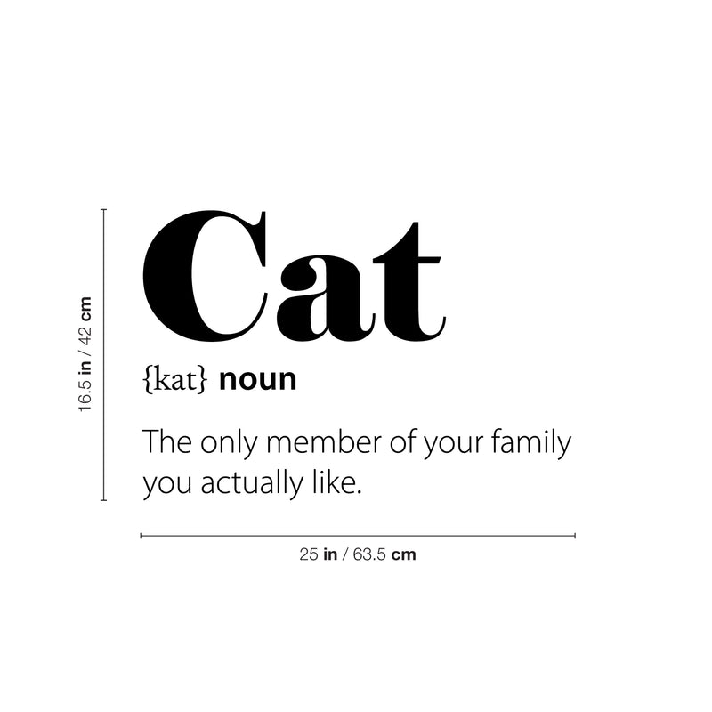 Vinyl Wall Art Decal - Cat Definition - - Trendy Positive Funny Quote Sticker For Home Pet Bedroom Living Room Coffee Shop Vet Office Decor 4