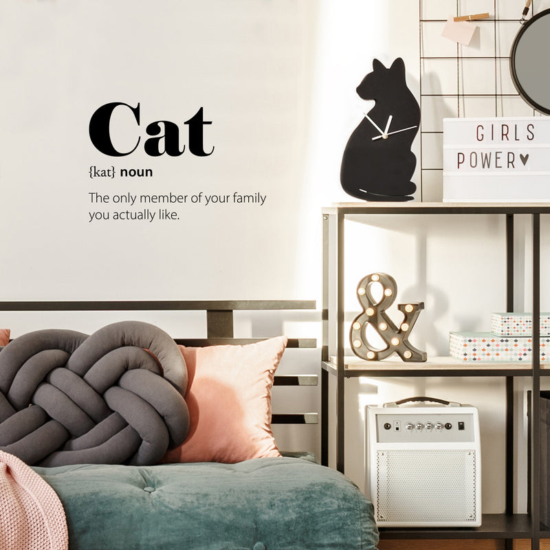 Vinyl Wall Art Decal - Cat Definition - - Trendy Positive Funny Quote Sticker For Home Pet Bedroom Living Room Coffee Shop Vet Office Decor 3