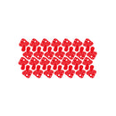 Set Of 29 Vinyl Wall Art Decal - Mushroom Pattern - From 4" x 5" Each - Modern Fun Lovely Food Design Sticker For Home Kitchen Playroom Classroom Coffee Shop Restaurant Office Decor 1