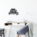Vinyl Wall Art Decal - I Run On Coffee And Creativity - 8" x 12" - Fun Motivational Caffeine Lovers Quote Sticker For Home Kitchen Coffee Shop Office Restaurant Storefront Decor 2