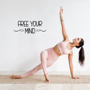 Vinyl Wall Art Decal - Free Your Mind - Modern Inspirational Mindset Quote For Home Bedroom Living Room Apartment Office Coffee Shop Decoration Sticker 2