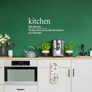 Vinyl Wall Art Decal - Kitchen Definition - 22" x 47" - Modern Funny Inspirational Quote Sticker For Home Living Room Kitchen Dining Room Restaurant Coffee Shop Humorous Decor 3