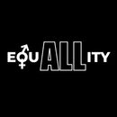 Vinyl Wall Art Decal - EquALLity - 4" x 15" - Trendy Inspirational Positive Equality Gender Quote Sticker For Home Living Room Office School Classroom Coffee Shop LGBT Pride Decor 1