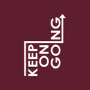 Vinyl Wall Art Decal - Keep On Going - 30" x 20" - Trendy Motivating Positive Healthy Quote Sticker For Office Storefront Workout Room Yoga CrossFit Center Gym Fitness Lifestyle Decor 1