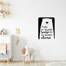 Vinyl Wall Art Decal - Todo El Mundo Sonríe En eL Mismo Idioma / Everyone Smiles In The Same Language - 16" x 12" - Lovely Spanish Quote Sticker For Playroom Classroom Daycare Decor 2