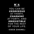 Vinyl Wall Art Decal - You Can Be Gorgeous At Thirty - 21" x 15" - Modern Inspirational Lovely Good Vibes Quote Sticker For Closet Boutique Beauty Saloon Office Coffee Shop Storefront Decor 1