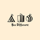Vinyl Wall Art Decal - Bee Difference - 13" x 25" - Modern Motivational Cute Positive Quote Sticker For Home Office Bedroom Kids Room Playroom Nursery Daycare Classroom Decor 1