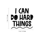 Vinyl Wall Art Decal - I Can Do Hard Things - 11" x 12" - Modern Cute Inspirational Quote Sticker For Kids Bedroom Home Playroom Classroom Daycare Decor 4