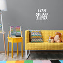 Vinyl Wall Art Decal - I Can Do Hard Things - 11" x 12" - Modern Cute Inspirational Quote Sticker For Kids Bedroom Home Playroom Classroom Daycare Decor 3