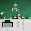 Vinyl Wall Art Decal - This Kitchen Is For Dancing - 17" x 15" - Modern Motivational Quote Chef's Hat Design Sticker For Home Kitchen Dining Room Restaurant Decor 2