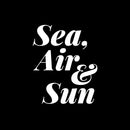 Vinyl Wall Art Decal - Sea Air And Sun - 14.5" x 12" - Inspirational Positive Summer Vibes Quote Design Sticker For Home Office Laptops Notebooks Cars Windows Decor 1