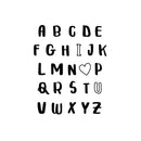 Vinyl Wall Art Decal - ABC I Love You - 11" x 13.5" - Modern Inspirational Quote Sticker For Couples Home Office Boyfriend Girlfriend Bedroom Valentine Decor 1