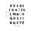Vinyl Wall Art Decal - ABC I Love You - 11" x 13.5" - Modern Inspirational Quote Sticker For Couples Home Office Boyfriend Girlfriend Bedroom Valentine Decor 4