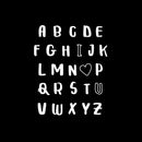 Vinyl Wall Art Decal - ABC I Love You - 11" x 13.5" - Modern Inspirational Quote Sticker For Couples Home Office Boyfriend Girlfriend Bedroom Valentine Decor 1