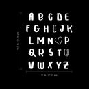 Vinyl Wall Art Decal - ABC I Love You - 11" x 13.5" - Modern Inspirational Quote Sticker For Couples Home Office Boyfriend Girlfriend Bedroom Valentine Decor 4