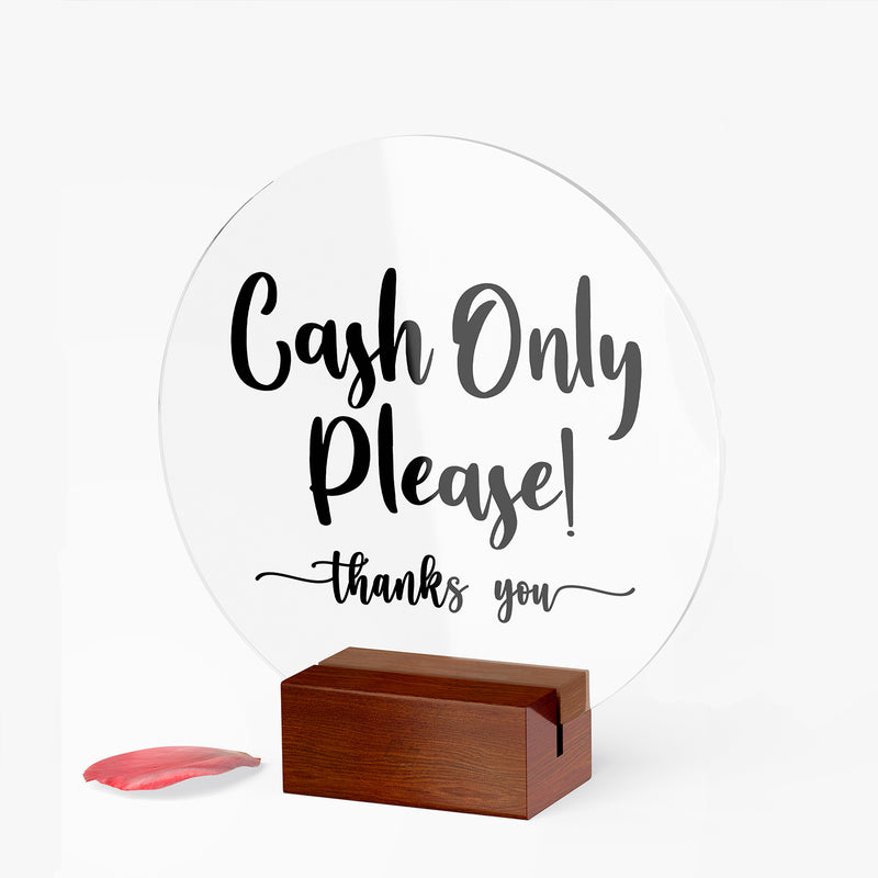 Vinyl Wall Art Decal - Cash Only Please - 8" x 6" - Cash Only Sign Quote Sticker For Business Retail Store Restaurant Office Coffee Shop Storefront Decor 2