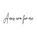 Vinyl Wall Art Decal - A New Era For Me - 40" x 15" - Modern Inspirational Positive Self-Esteem Quote Sticker For Home School Office Bedroom Decor 1