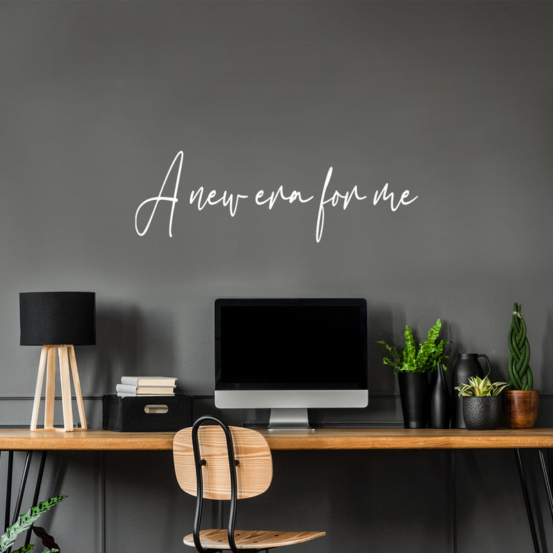 Vinyl Wall Art Decal - A New Era For Me - 40" x 15" - Modern Inspirational Positive Self-Esteem Quote Sticker For Home School Office Bedroom Decor 2