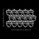 Set Of 30 Vinyl Wall Art Decal - Acorn Pattern - From 6.5" x 5" Each - Squirrel Cute Adhesive Sticker Design For Home Children Bedroom Office Nursery Playroom Decor 4