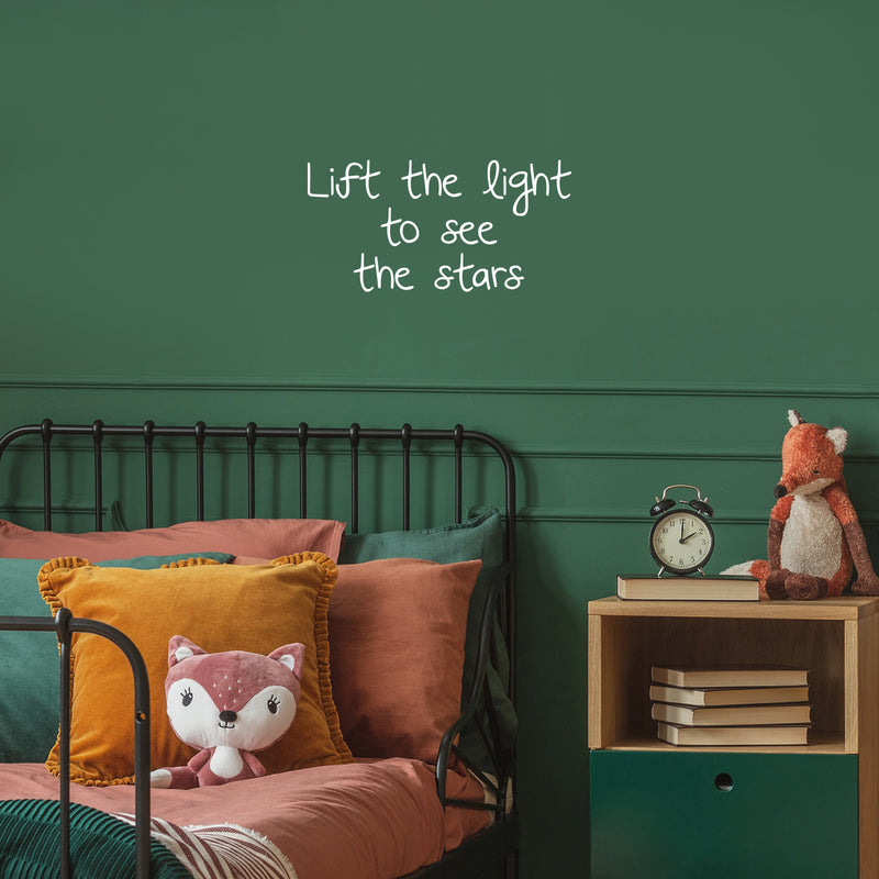 Vinyl Wall Art Decal - Made Of Stars - 12" x 25" - Modern Inspirational Lovely Quote Sticker For Home Bedroom Baby Room Nursery Playroom Kids Room Daycare Kindergarten Playground Decor 2
