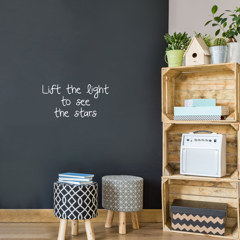 Vinyl Wall Art Decal - Made Of Stars - 12" x 25" - Modern Inspirational Lovely Quote Sticker For Home Bedroom Baby Room Nursery Playroom Kids Room Daycare Kindergarten Playground Decor 3