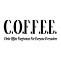 Vinyl Wall Art Decal - COFFEE - 16" x 40" - Trendy Funny Spiritual Inspiring Caffeine Quote Sticker For Home Kitchen Office Coffee Shop Restaurant Storefront Decor 1