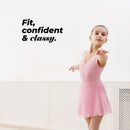 Vinyl Wall Art Decal - Fit Confident And Classy - 8.5" x 15" - Trendy Motivating Positive Healthy Quote Sticker For Workout Room Yoga CrossFit Center Gym Fitness Lifestyle Decor 2