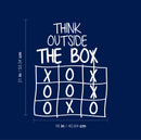 Vinyl Wall Art Decal - Think Outside Of The Box - 21" x 16" - Trendy Fun Good Vibes Quote Cool Design Sticker For Playroom Living Room Classroom School Office Coffee Shop Decor 4