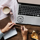 Vinyl Wall Art Decal - Everything Is Alright - 4. - Inspirational Positive Vibes Quote Smile Face Design Sticker For Home Office Laptops Notebooks Bumpers Windows Decor 3