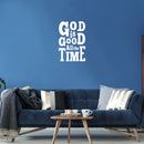 Vinyl Wall Art Decal - God Is Good All The Time - Modern Inspirational Lovely Spiritual Quote Sticker For Bedroom Closet Coffee Shop Religious Center Decor 5