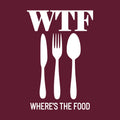 Vinyl Wall Art Decal - Where's The Food - 30" x 20" - Trendy Funny Quote Sticker For Home Living Room Kitchen Dining Room Restaurant Coffee Shop Storefront Decor 1