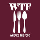 Vinyl Wall Art Decal - Where's The Food - 30" x 20" - Trendy Funny Quote Sticker For Home Living Room Kitchen Dining Room Restaurant Coffee Shop Storefront Decor 1