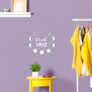 Vinyl Wall Art Decal - It's Just A Phase - 15.5" x 16.5" - Cute Moon Phases Design Astrology Sticker For Teen Home Bedroom Closet Living Room Coffee Shop Office Storefront Decor 2