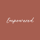 Vinyl Wall Art Decal - Empowered - 25" x 6" - Modern Motivational Goals Quote Sticker For Home School Bedroom Living Room Work Office Classroom Decor 1