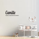 Vinyl Wall Art Decal - Camille Meaning - 30" x 10" - Trendy Inspirational Quote Sticker For Children Bedroom Home School Classroom Nursery Daycare Kids Room Decor 3