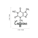 Vinyl Wall Art Decal - Caffeine Formula - 20" x 26" - Trendy Fun Cool Chemistry Element Design Sticker For Home Kitchen Office School Coffee Shop Restaurant Storefront Decor 4