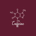 Vinyl Wall Art Decal - Caffeine Formula - 20" x 26" - Trendy Fun Cool Chemistry Element Design Sticker For Home Kitchen Office School Coffee Shop Restaurant Storefront Decor 1