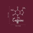Vinyl Wall Art Decal - Caffeine Formula - 20" x 26" - Trendy Fun Cool Chemistry Element Design Sticker For Home Kitchen Office School Coffee Shop Restaurant Storefront Decor 4
