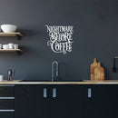 Vinyl Wall Art Decal - Nightmare Before Coffee - 22" x 22" - Trendy Fun Caffeine Lovers Quote Sticker For Home Office Kitchen Coffee Shop Restaurant Storefront kitchenette Decor 3