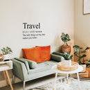 Vinyl Wall Art Decal - Travel - 31" x 47" - Trendy Inspirational Good Vibes Quote Sticker For Adventure Lovers Home Living Room Office Coffee Shop Travel Agency Storefront Decor 3