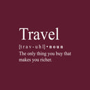 Vinyl Wall Art Decal - Travel - 31" x 47" - Trendy Inspirational Good Vibes Quote Sticker For Adventure Lovers Home Living Room Office Coffee Shop Travel Agency Storefront Decor 1