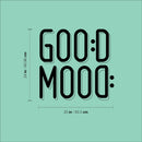 Vinyl Wall Art Decal - Good Mood - 24" x 25" - Modern Funny Inspiring Positive Vibes Quote Sticker For Home Bedroom Playroom School Classroom Office Coffee Shop Gym Fitness Decor 4
