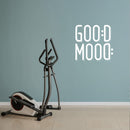 Vinyl Wall Art Decal - Good Mood - 24" x 25" - Modern Funny Inspiring Positive Vibes Quote Sticker For Home Bedroom Playroom School Classroom Office Coffee Shop Gym Fitness Decor 2