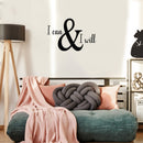 Vinyl Wall Art Decal - I Can & I Will - 22" x 30" - Trendy Inspirational Optimistic Self Esteem Quote Sticker For Home Kids Bedroom Living Room Playroom Classroom Office Coffee Shop Decor 3