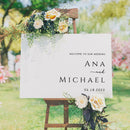 Vinyl Art Decal - Custom Welcome To Our Wedding - 15" x 17.5" - Elegant Sticker Personalized Wedding Bride Groom Marriage For Reception Entry Hall Windows Mirrors Doors Entrance Decor 2