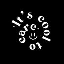 Vinyl Wall Art Decal - It's Cool To Care - 5" x 5" - Inspirational Quote Smile Sticker For Bedroom Mirror Make Up Notebooks Laptops Mugs Thermos Car Bumpers Windows  Decor 1