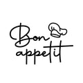 Vinyl Wall Art Decal - Bon Appetit - 10" x 15" - Trendy Lovely Fun Good Vibes Quote Sticker For Home Kitchen Dining Room Dinner Restaurant Cafeteria Coffee Shop Storefront Decor 1