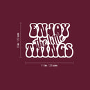 Vinyl Wall Art Decal - Enjoy The Little Things - 8" x 11" - Modern Inspirational Positive Quote Sticker For Home Office Bedroom Living Room Kids Room Coffee Shop Decor 4