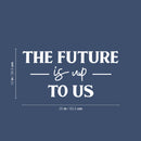 Vinyl Wall Art Decal - The Future Is Up To Us - Modern Inspirational Positive Vibes Quote Sticker For Home Kids Bedroom Playroom Classroom School Kindergarten Daycare Decor 5